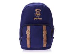 Mochila Escolar Bolso Frontal Reforçada Brasão Harry Potter Cor Azul-marinho